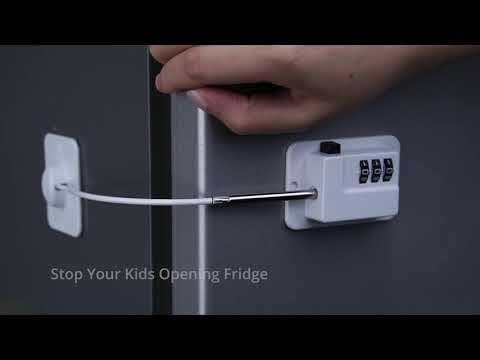 eSynic 4Pcs Fridge Lock Refrigerator Lock Fridge Locks for Adults Child  Safety Locks Refrigerator Lock for Kids Fridge Child Locks with Keys  Perfect