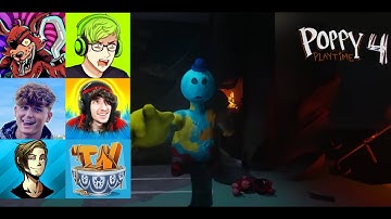 YouTubers Reactions to Doey Turning Evil Poppy Playtime Chapter 4