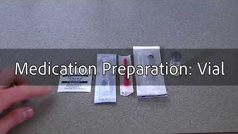 Drawing Medication from a Vial