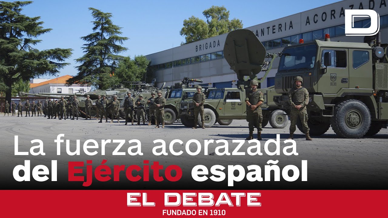 Leopardo, Pizarro, Vamtac, Castor... la fuerza acorazada en el epicentro de la base de El Goloso