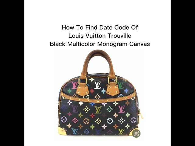 Vintage Louis Vuitton Monogram Multicolor Black Trouville