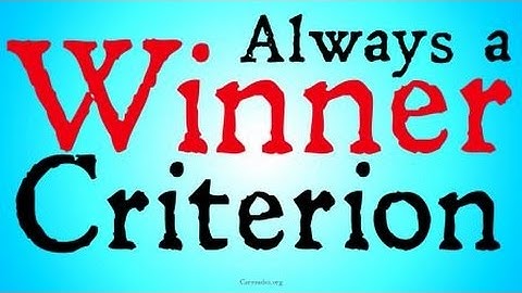 Always a Winner Criterion (Voting Theory)