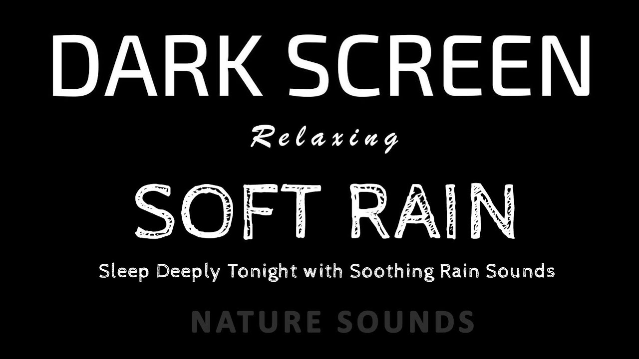 Sleep Deeply Tonight | Rain Sounds for Anxiety Relief Black Screen | ASMR sounds | dark screen
