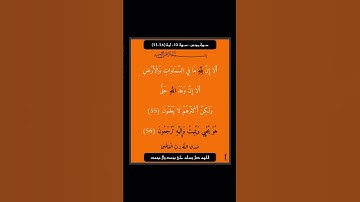 سورة يونس - سورة 10 - اية (56-55)