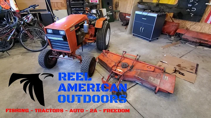 CASE 446 J46 Mower Deck Install and Belt Tension Procedure