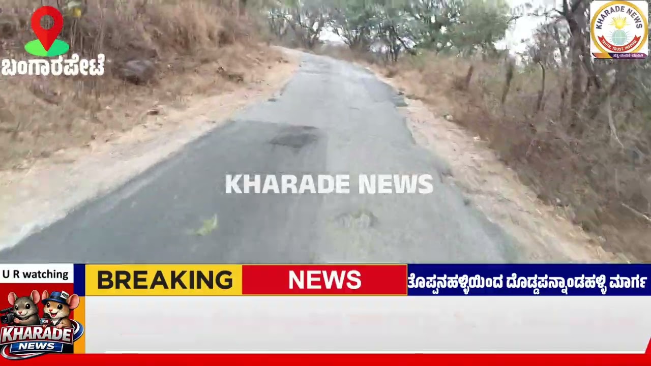 ಶಾಸಕರ ಕಣ್ಣಿಗೆ ಕಾಣದಂತಾಗಿದೆ ತೊಪ್ಪನಹಳ್ಳಿ- ದೊಡ್ಡಪೊನ್ನಾಂಡಹಳ್ಳಿ  ರಸ್ತೆ ಮಾರ್ಗ