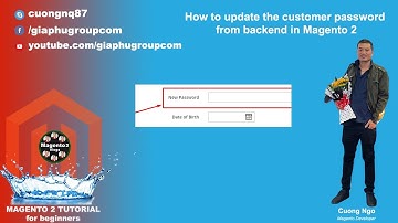 How to update the customer password from backend in Magento 2