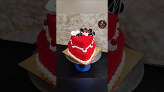 Red Velvet Cake ❤️ #shorts #bombaycakeartist #cakedesign #redvelvetcakedesign