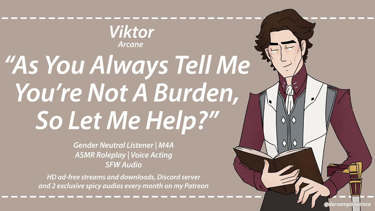 ASMR | Arcane - Chronic Pain Comfort From Viktor [M4A] [Fireplace Ambience] [Cuddling]