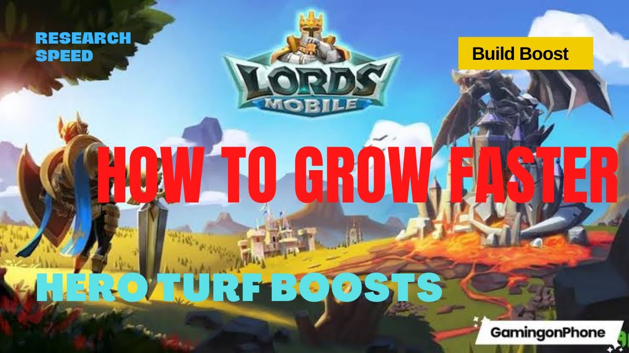 How to grow faster in lords mobile increase research speed