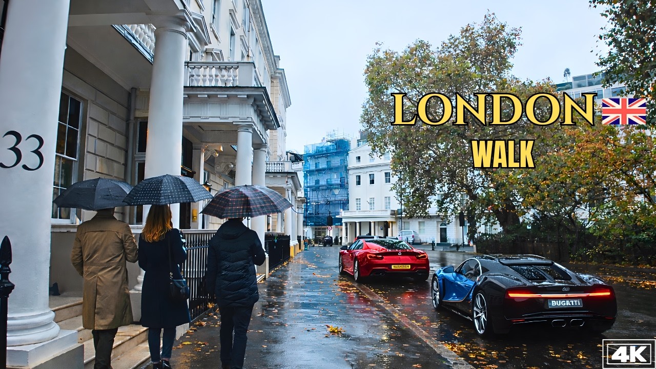 London Rain Walk 2026 in 4K | Chelsea, Knightsbridge & Belgravia | World’s Wealthiest Streets (POV)