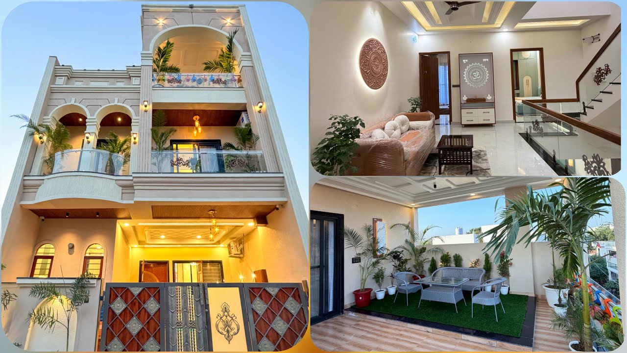 25x50 Beautiful House Design with Lift | 5BHK villa For Sale In Jaipur Rajasthan