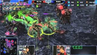 TeSL Super League 2013 14 S4 SC2 第4場 20140516 Manba vs Sen , Slam vs AK