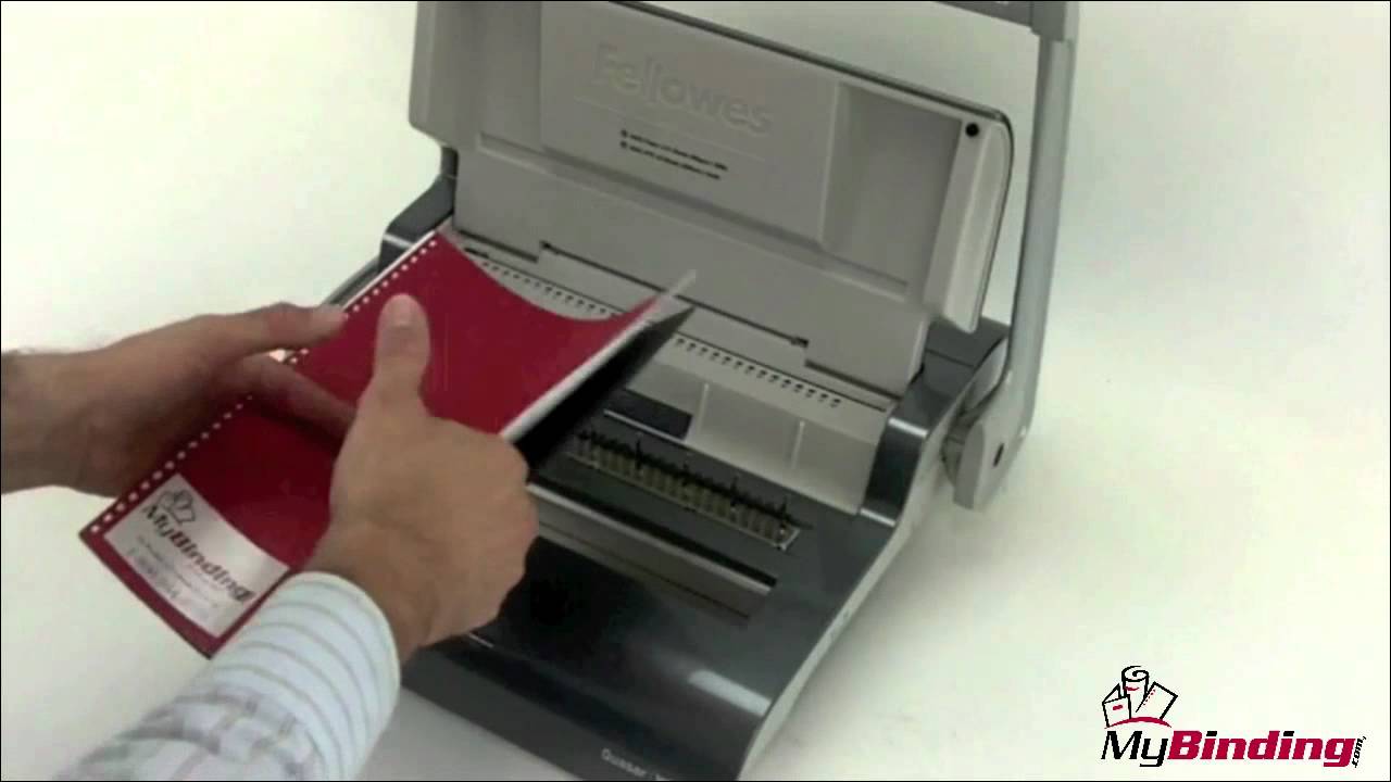 Fellowes Quasar Wire Make A Great Book in Seconds! YouTube