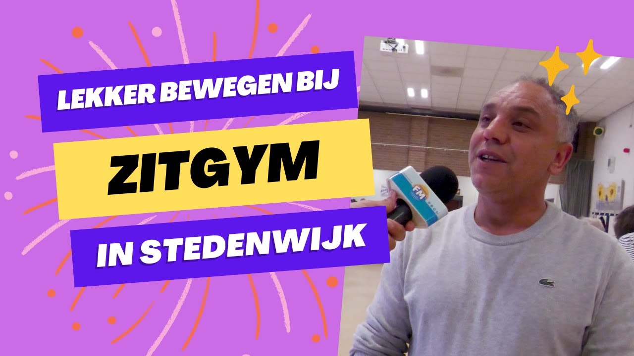 Lekker bewegen bij zitgym in Stedenwijk