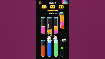 Only PRO Players Can Solve This Level 😱 | Water Color Sort 3D Puzzle Level 6 | So Satisfying 🔥