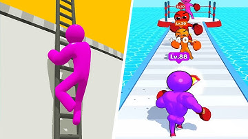 Ladder Master Runner 🆚 Level Up Runner🌻🧿🌺🌈Max Levels Walkthrough Android IOS Update Gameplay DFT167