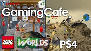 LEGO Worlds Part 33 PS4 Golden Dragon, Temple, Perilous Peaks, Split Screen Multiplayer 1080p