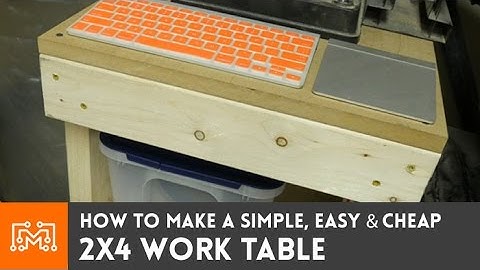 How to make a SIMPLE, easy & cheap work table from 2x4s | I Like To Make Stuff