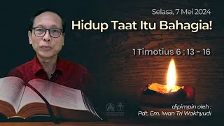 [ Selasa 7 April 2024] Doa Pagi Online GKI Samanhudi. Pdt. Em. Iwan Tri Wakhyudi