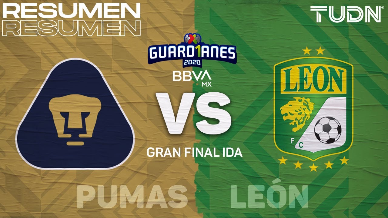 Resumen Y Goles Pumas Vs Leon Final Ida Guard1anes 2020 Liga Bbva Mx Tudn Youtube