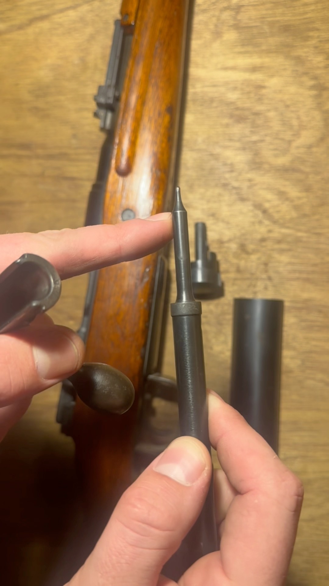 Arisaka Type 99, how to check the firing pin #shorts - YouTube