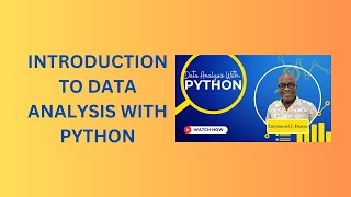 1. Introduction to Data Analysis with Python
