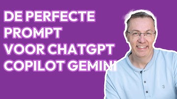 Hoe maak je de perfecte prompt schrijft voor ChatGPT Gemini Copilot | prompt engineering