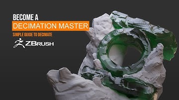 Zbrush Decimation Master Tutorial - Reduce Polycount for Game Asset in Hindi 2020