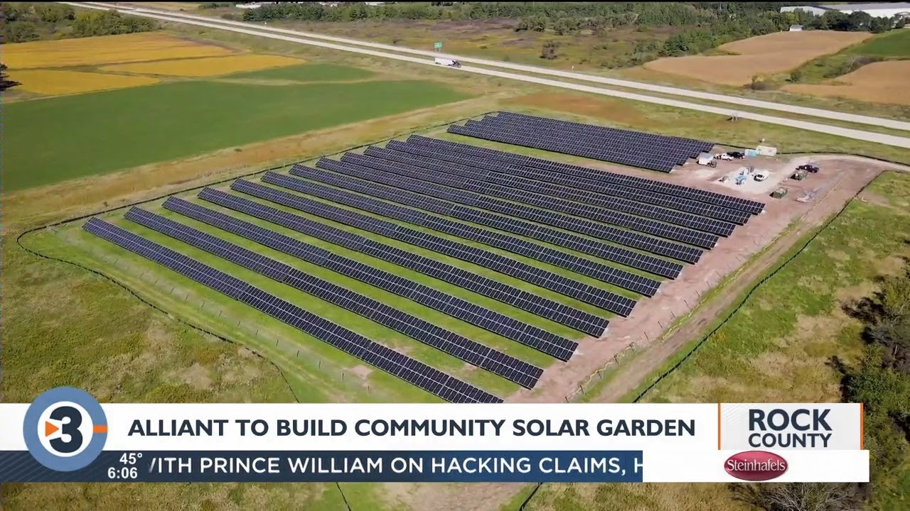 Alliant Energy to build community solar garden in Janesville YouTube