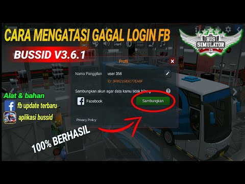 UPDATE Tutorial cara mengatasi gagal login facebook pada bussid || 100% anti gagal