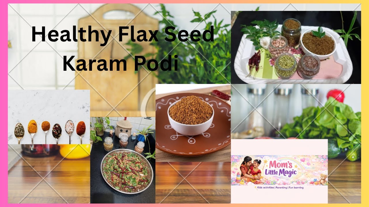 Flax Seed Karam Podi at Home | Traditional Andhra Style | Mom’s Little Magic