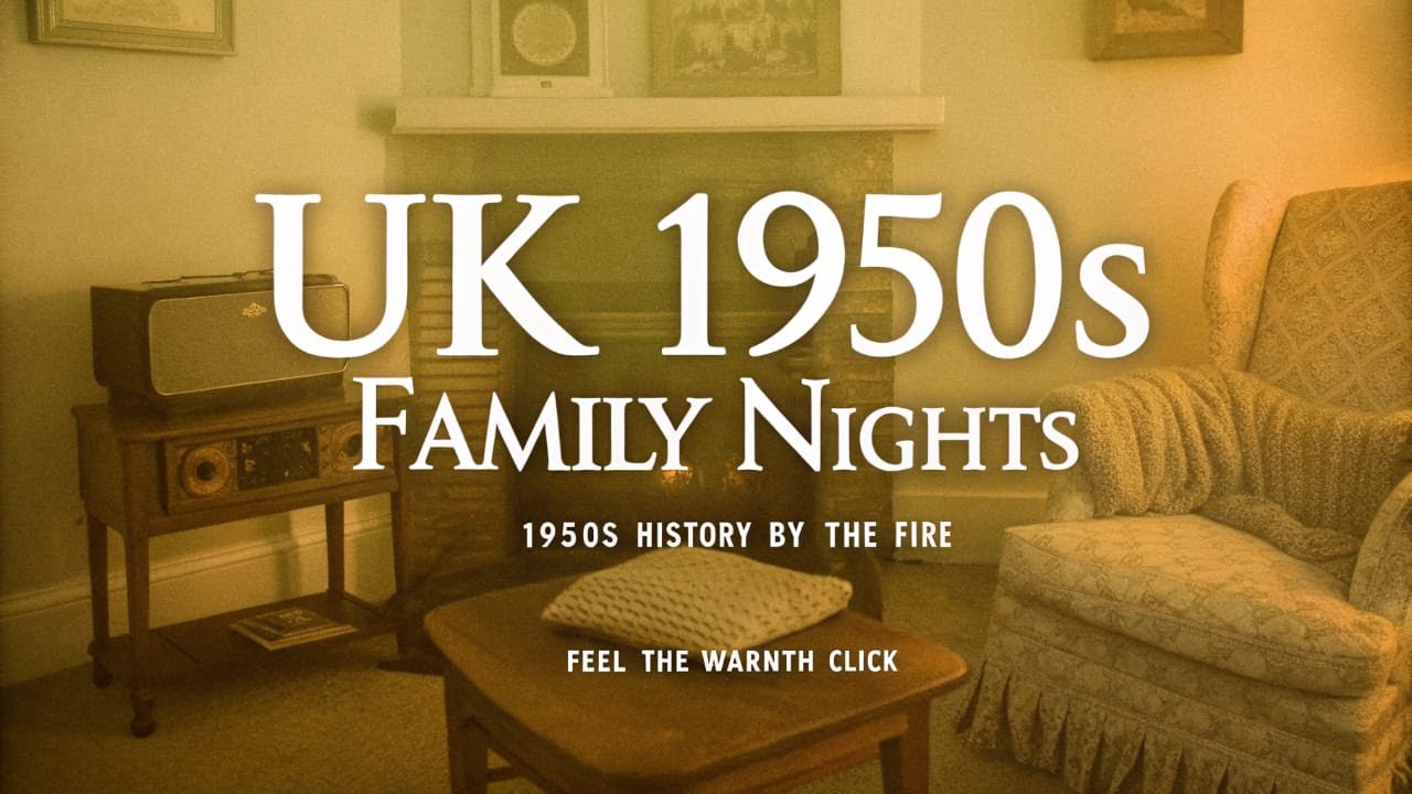 1950s British Family Living Room — Cosy Nights by the Fire (UK 🇬🇧 | 1950s Nostalgia)