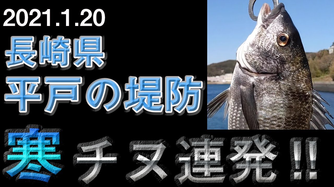 21 1 長崎県平戸の堤防で寒チヌ降臨 魚釣り系you Tuberまとめサイト Fishing