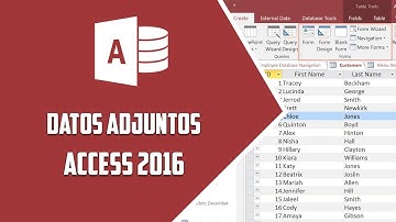 Access 2016 – Datos adjuntos - Video 18