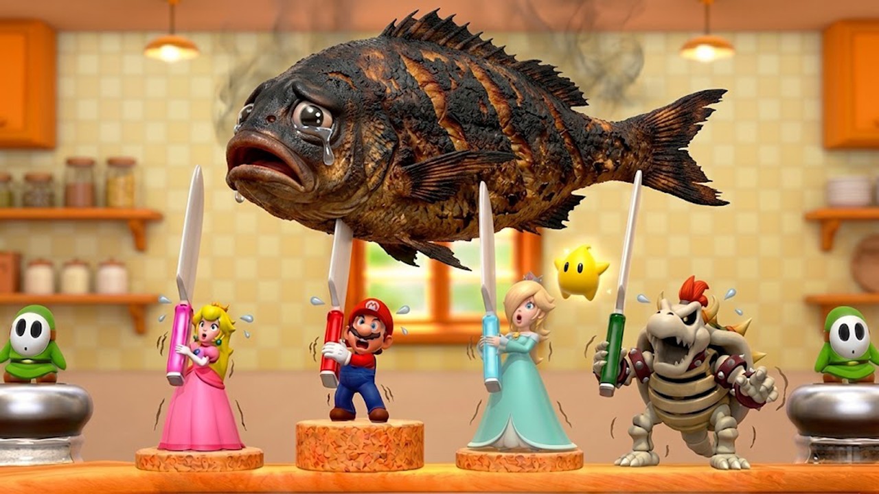 Mario Party Switch] All 4-player minigames: Peach VS Mario VS
