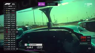 Fernando Alonso onboard FP3 Bahrain 2023