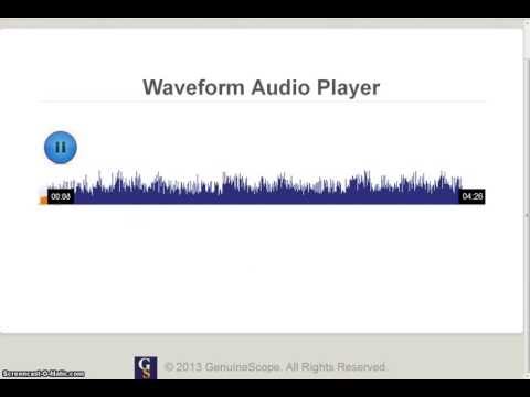 waveform generator with audio player