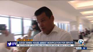 Former PBSO deputy will remain on house arrest