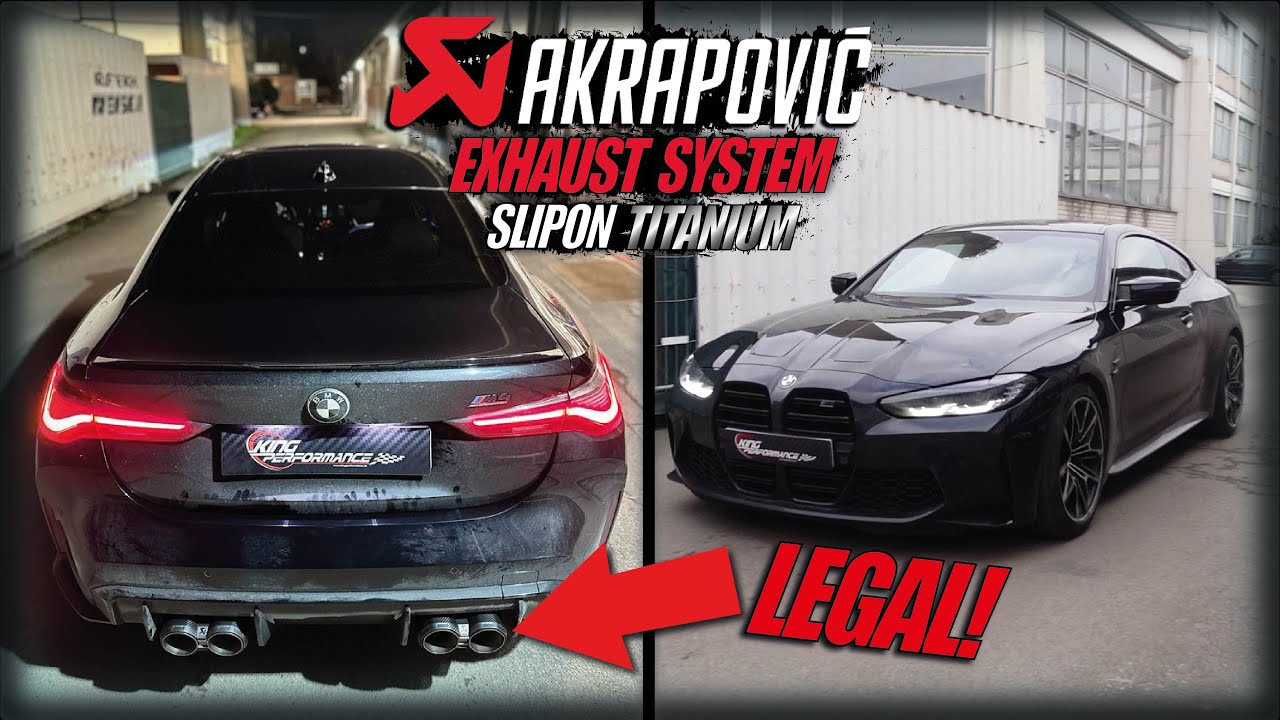 AKRAPOVIC LEGAL ECE Abgasanlage aus TITAN passend für BMW M4 Competition G82 G83 M3 G80