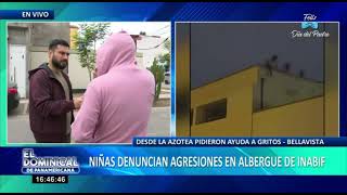 Niñas del albergue de INABIF en Bellavista denuncian maltrato desde una azotea (1/2)