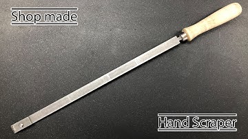 DIY Hand Scraper Build