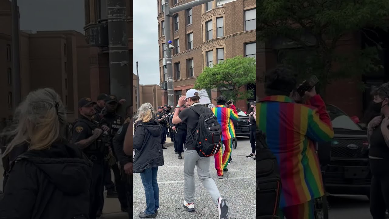 Anti Trump No Kings Protesters Have Heated Confrontation With Police
