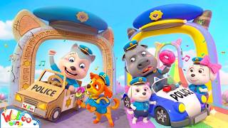 Best Police Officer Challenge! 🚔 Catton Police Car | Kids Songs & Nursery Rhymes | Happy Song