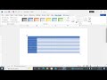 How to insert tables using Microsoft office