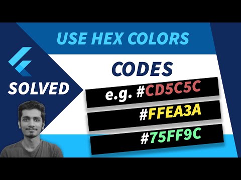 Flutter Hex Colors | How to use Hex Color Codes in Flutter | Easy Method