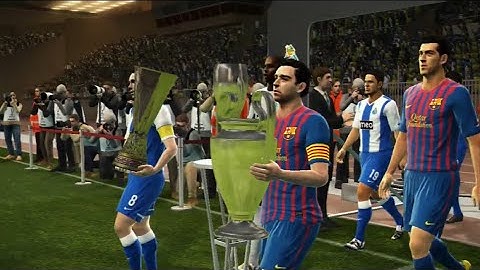 PES 2012 - Barcelona vs Porto - UEFA Super Cup Final - PS3 Gameplay 