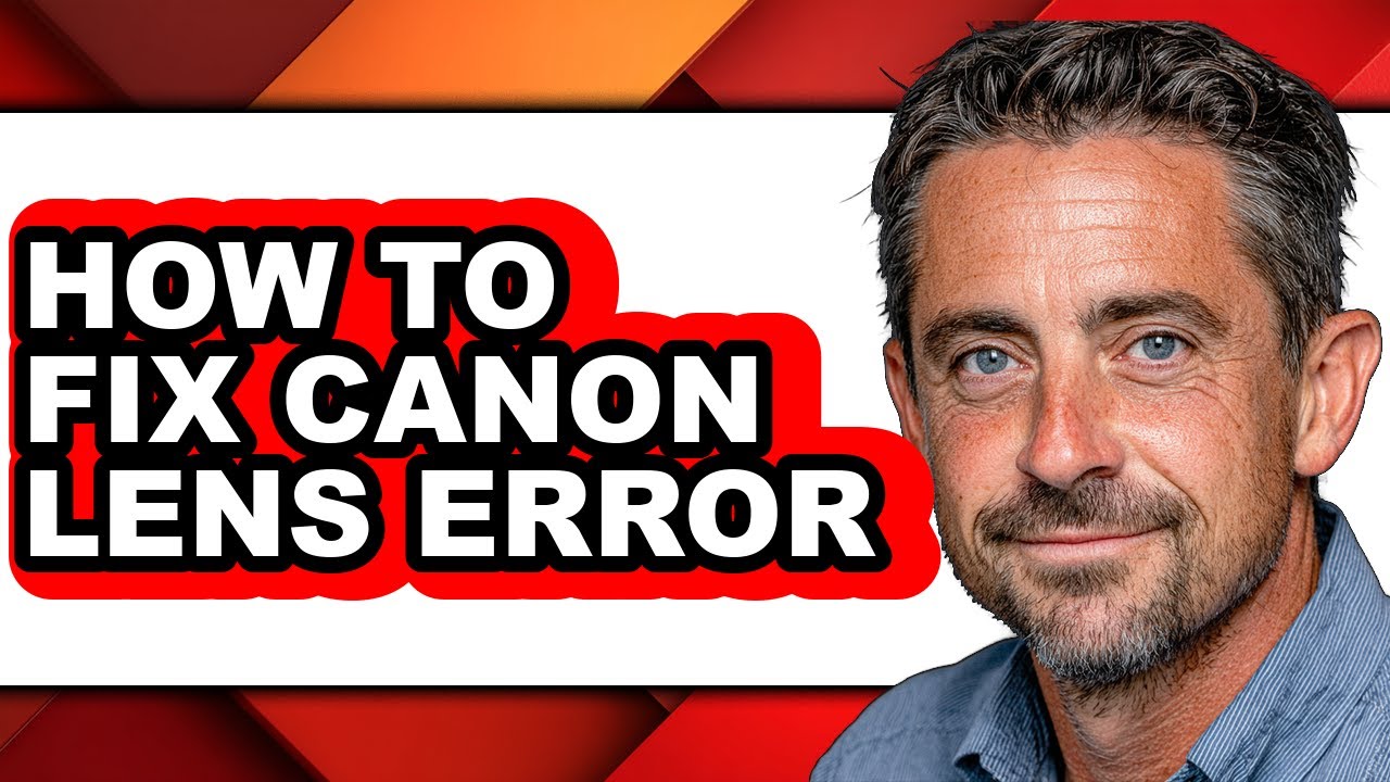How to Fix Canon Lens Error (full Guide) - YouTube
