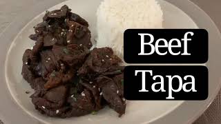 BEEF TAPA RECIPE | how to make Filipino style Beef in sweet and spicy marinate