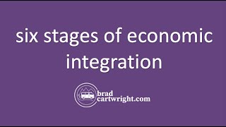 What is Economic Integration? | The Six Stages  | The Global Economy | IB Economics Exam Review